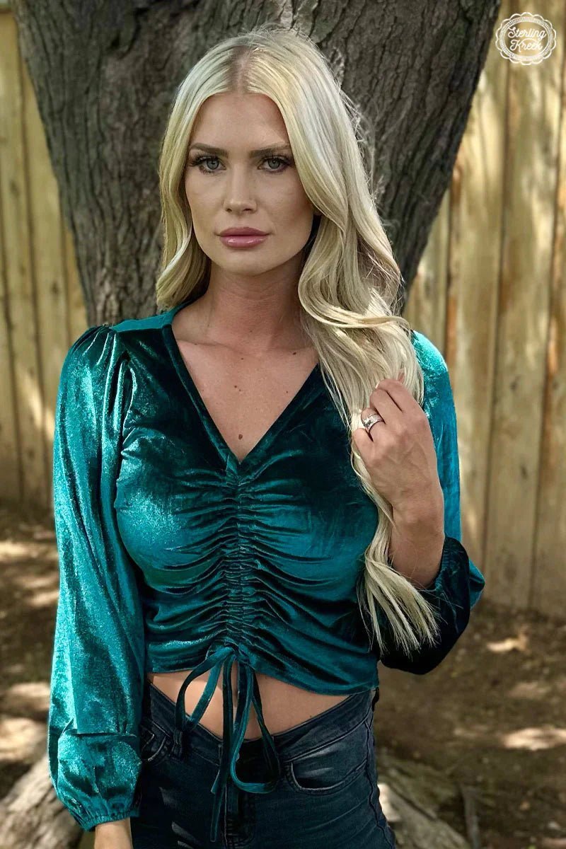 Plus Texas Twist Emerald Top | gussieduponline