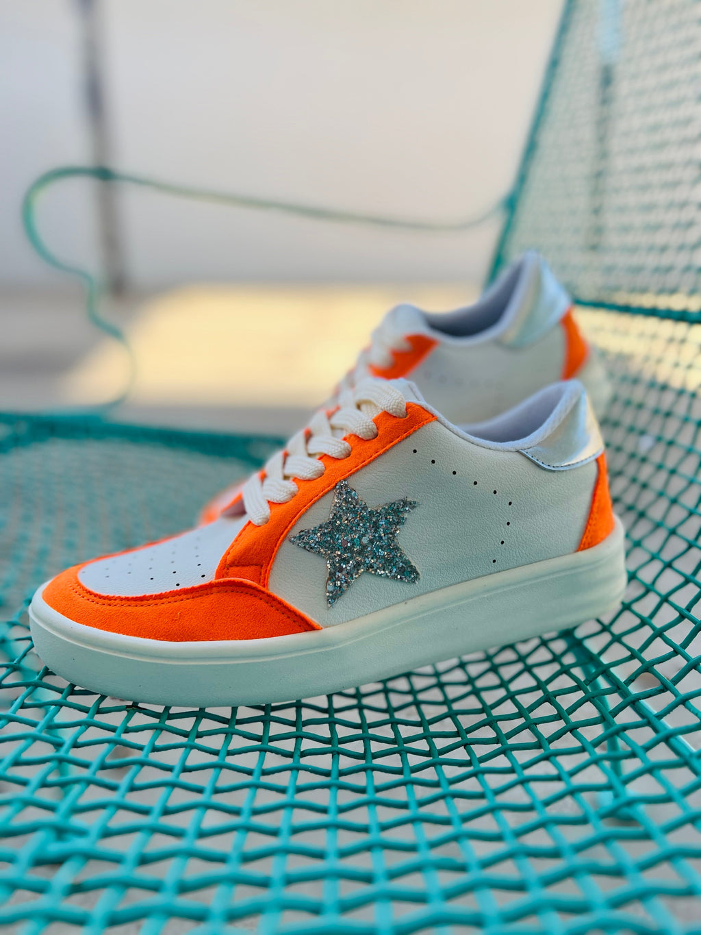 Orange Game Day Sneakers | gussieduponline