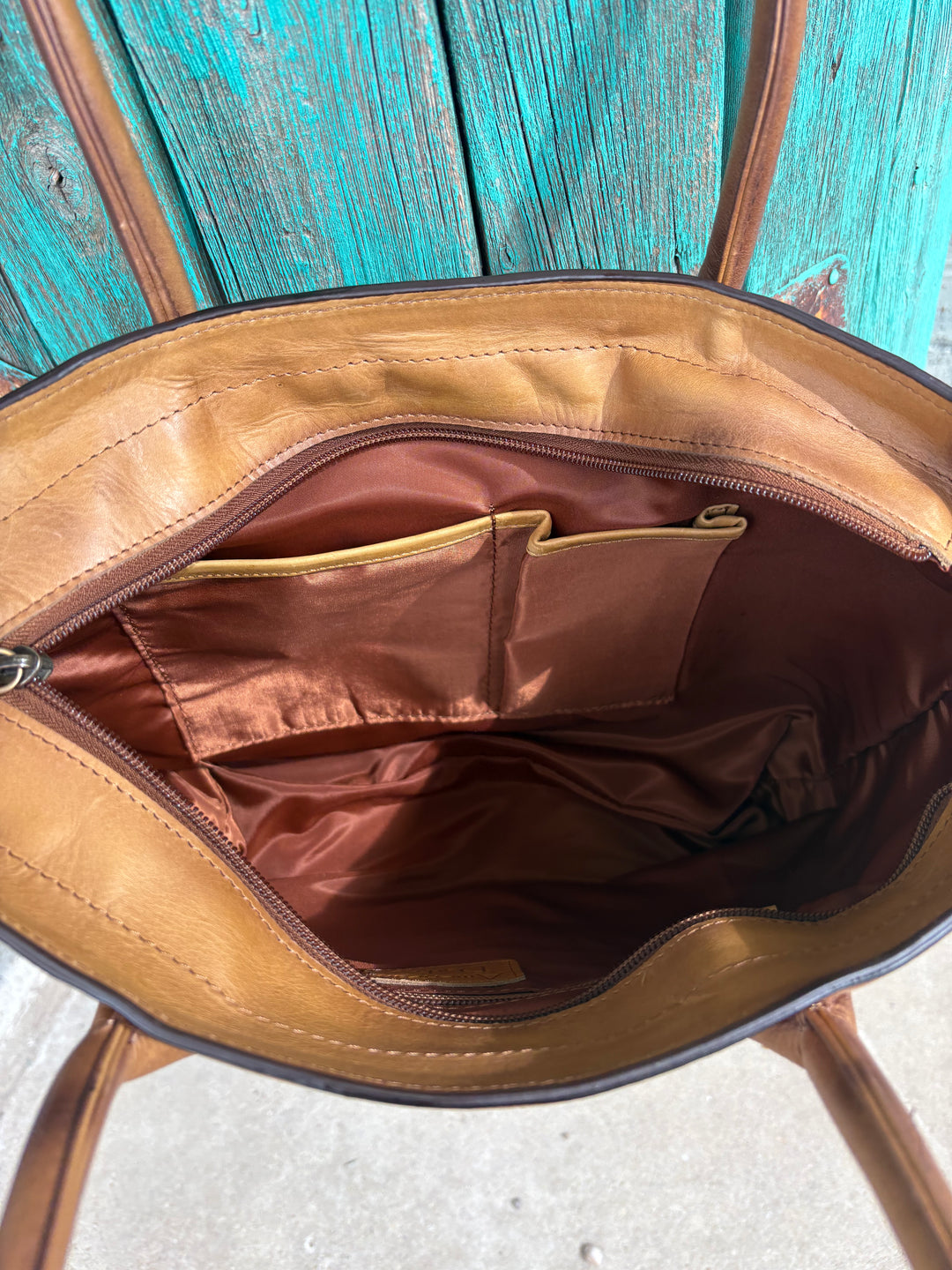 American Darling Cow Town Genuine Leather Bag