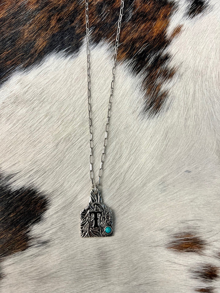 Initially Tagged Letter Necklace | gussieduponline