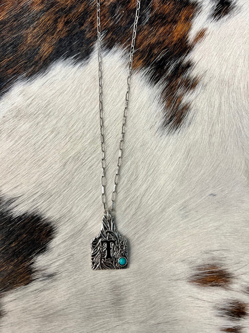 Initially Tagged Letter Necklace