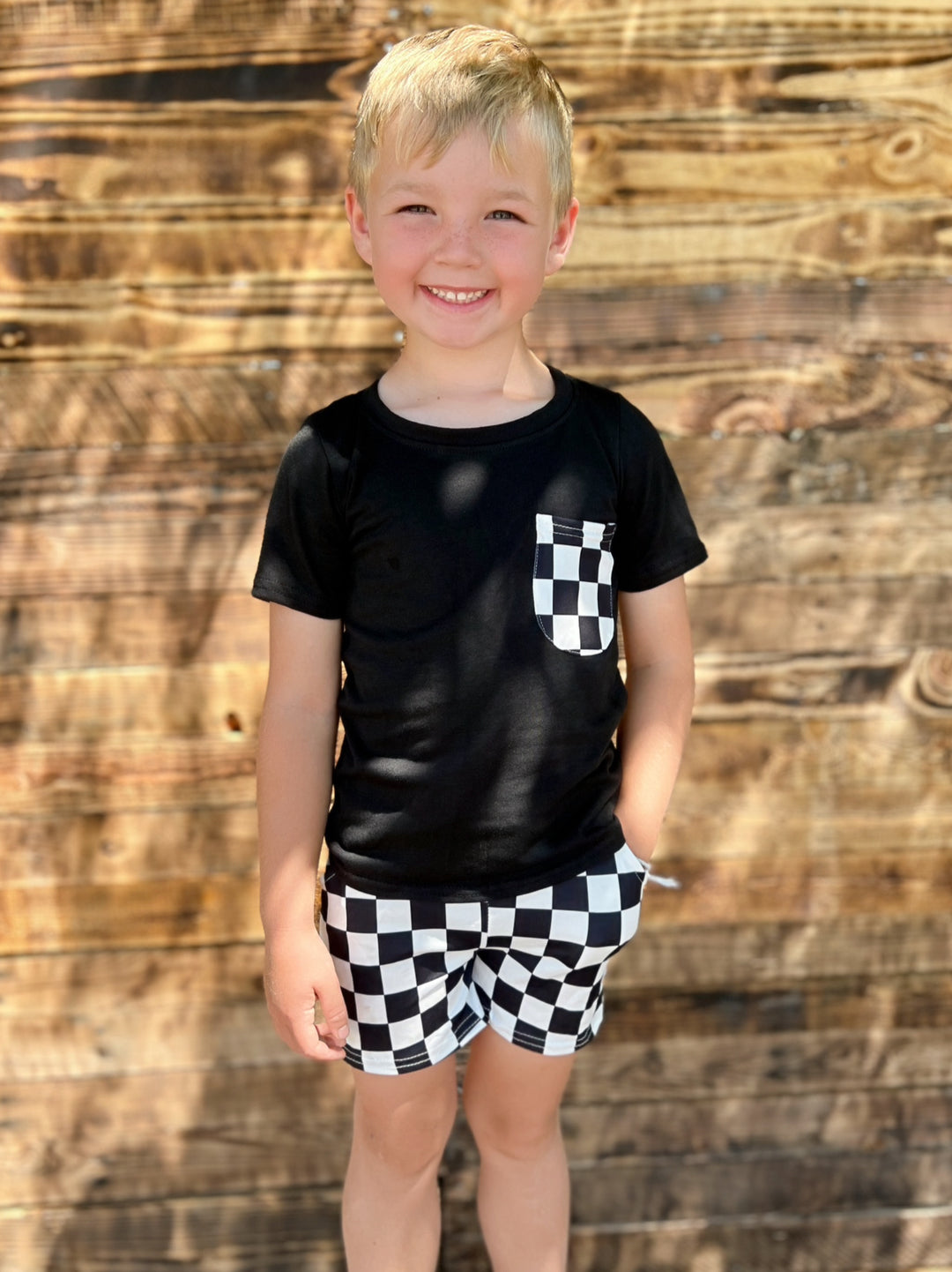 KIDS Checkered 2 piece set | gussieduponline