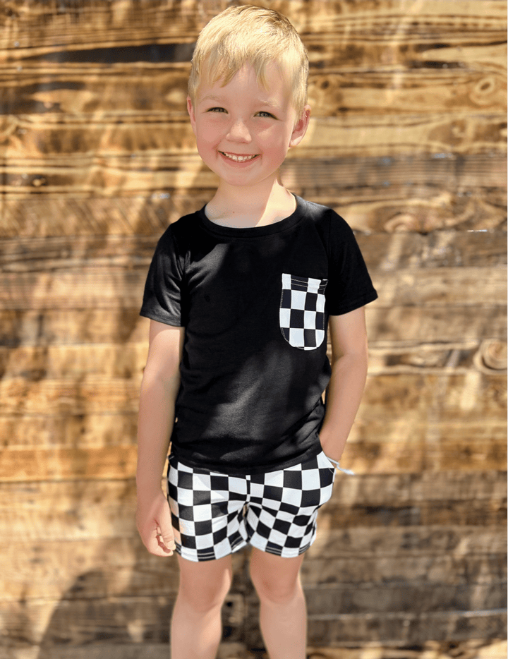 KIDS Checkered 2 piece set | gussieduponline