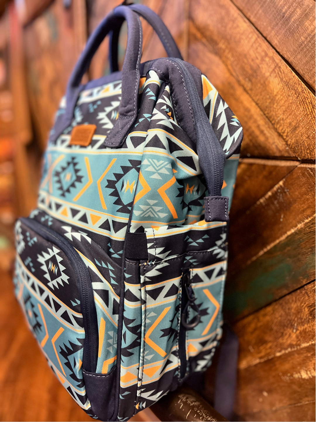 kelty aztec-style top zip backpack diaper bag The Original Wrangler Diaper Bag -Navy & Blue*