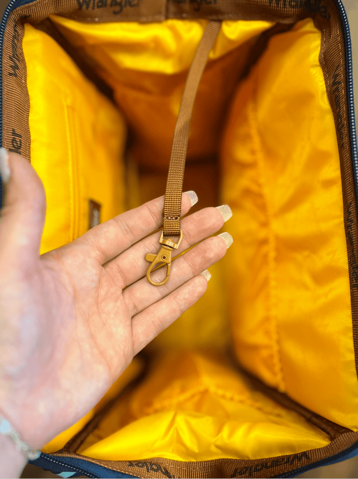 The Original Wrangler Diaper Bag -Navy & Blue | gussieduponline