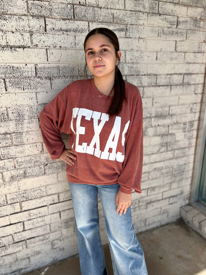 The Texas Graphic Sweatshirt (MULTIPLE COLORS) | gussieduponline