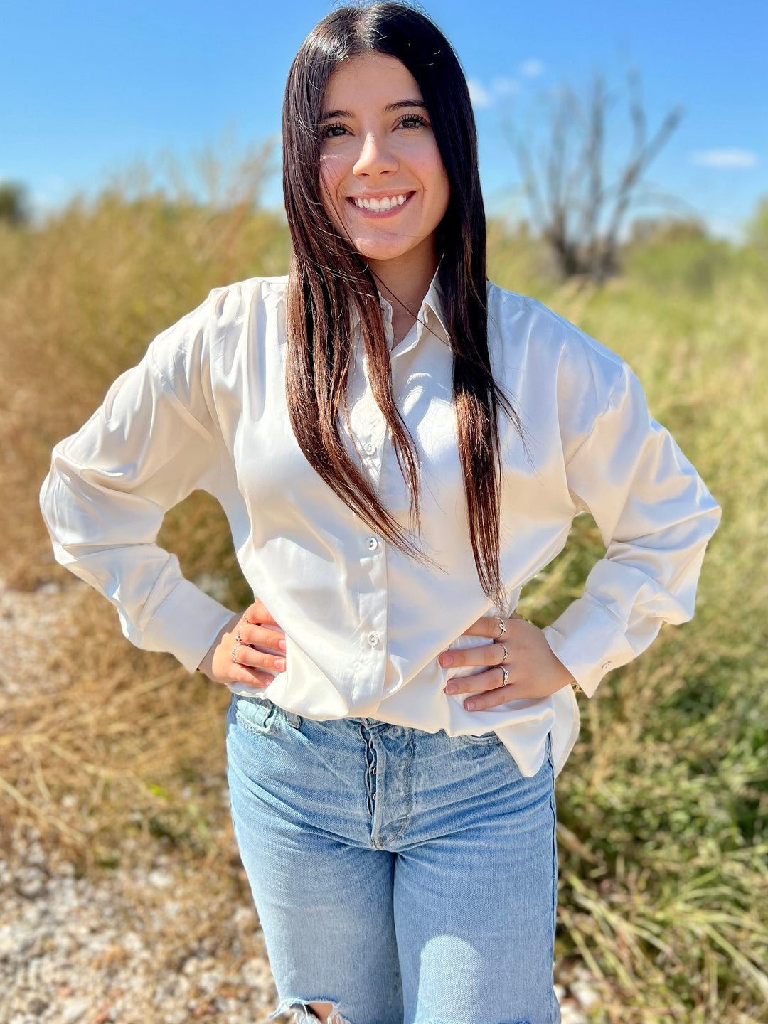 Sophisticatedly Casual Satin Button Ups- 4 Colors | gussieduponline