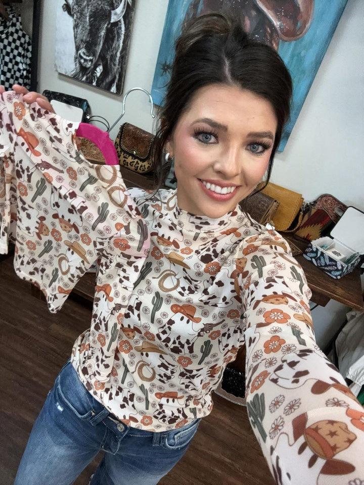 Sterling Kreek Hauntin' The Range Mesh Top