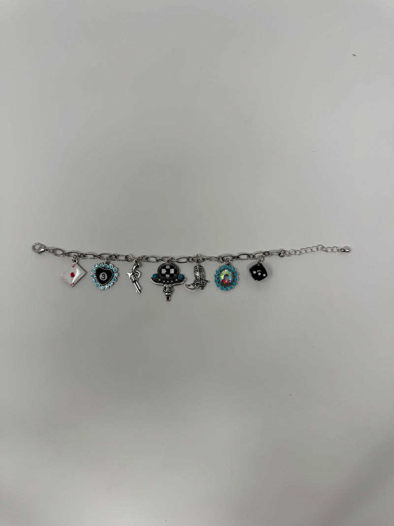 Western Stone Multi Charm Bracelet
