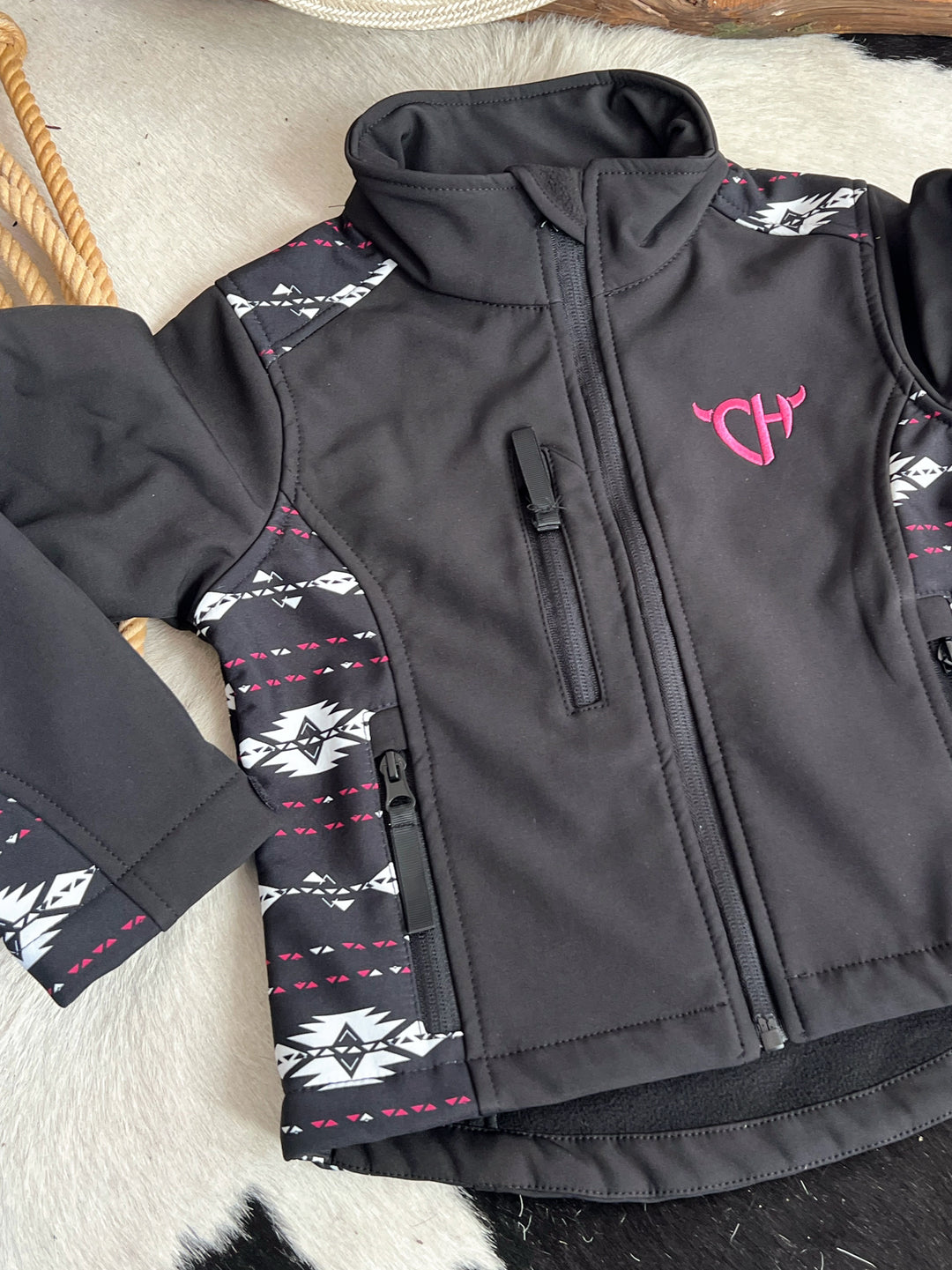 Kid's Tonal Accent Poly Shell Jacket | gussieduponline