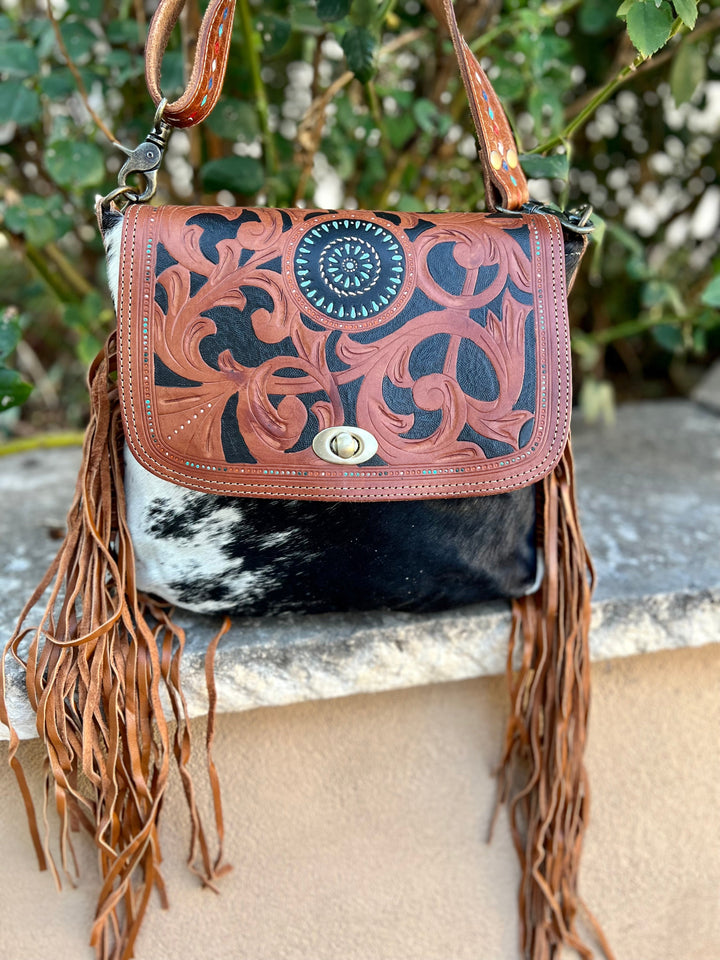 Broken Bough Tooled Bag | gussieduponline