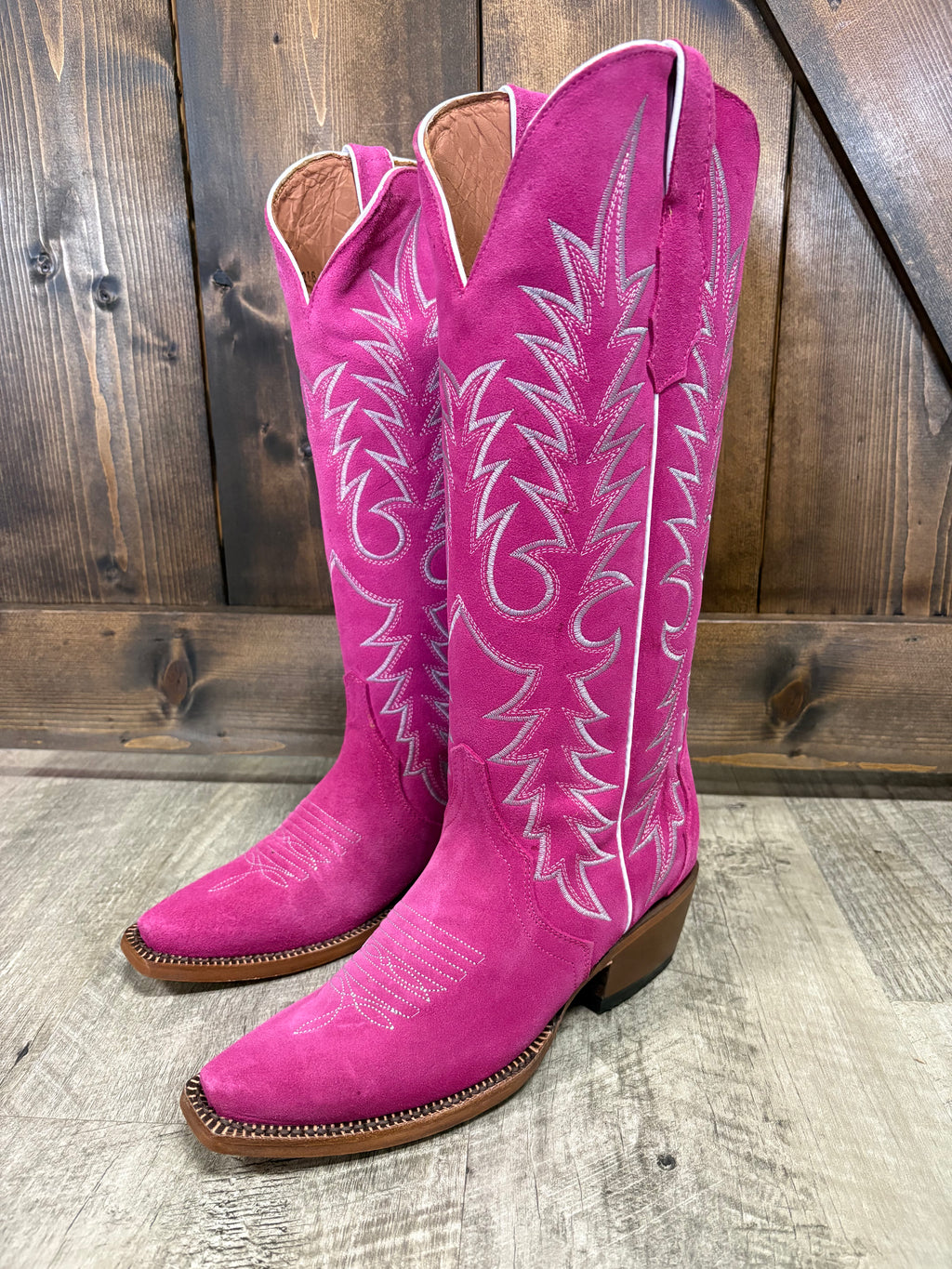 Tanner Mark Women's Hot Pink Suede Boots