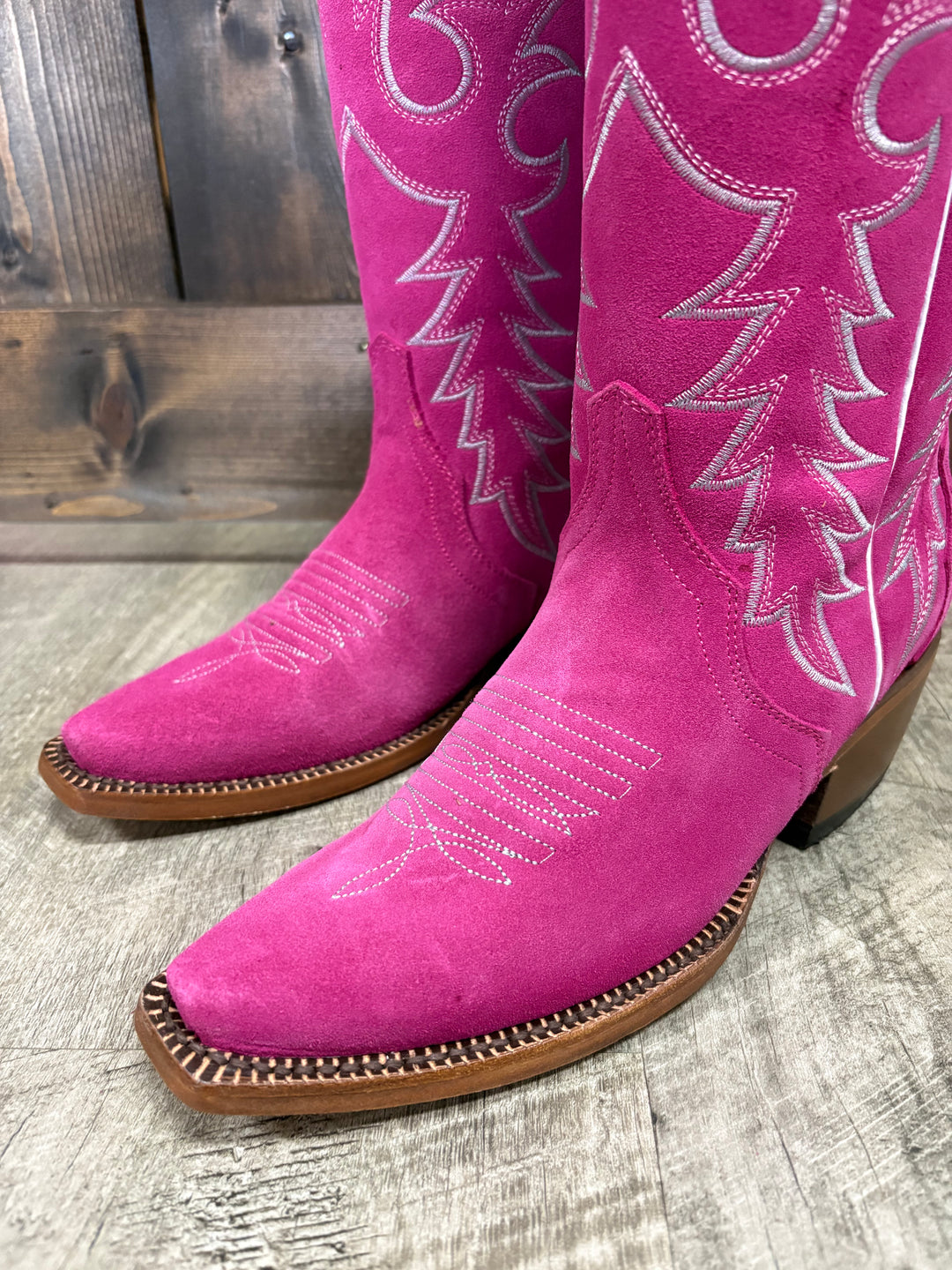 Tanner Mark Women's Hot Pink Suede Boots