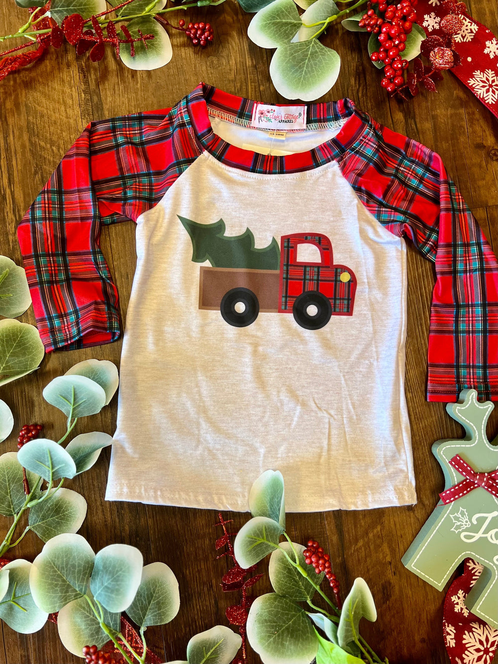 KIDS Plaid Vintage Truck Top* | gussieduponline