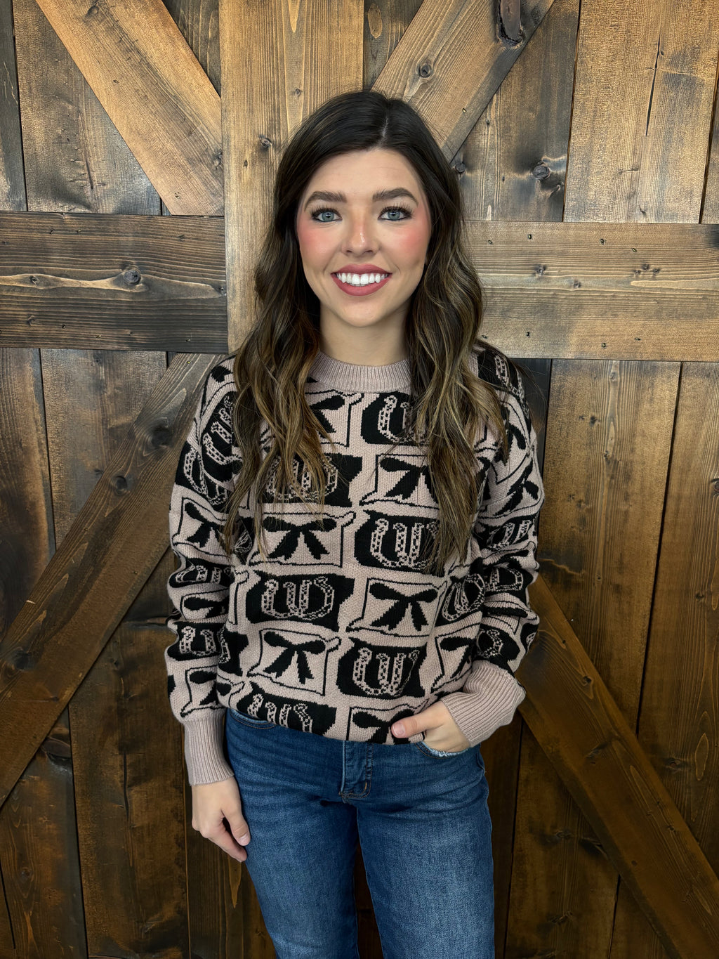 Western Fashion Patterned Sweater