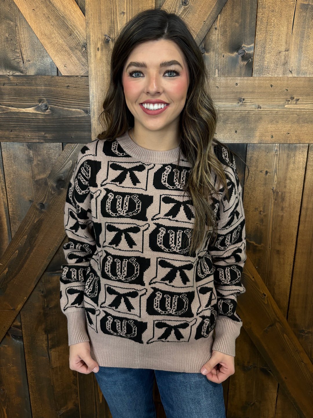 Western Fashion Patterned Sweater