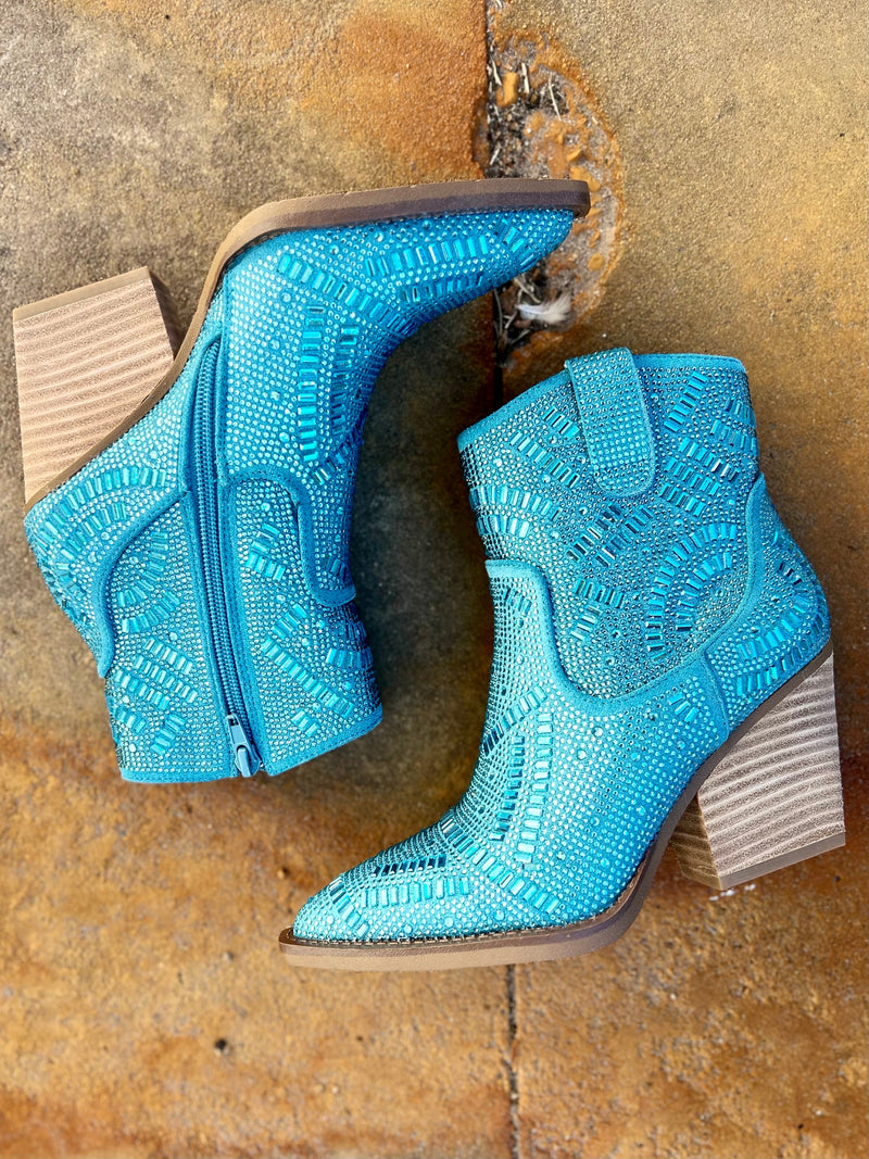 Very G Turquoise Maze of Life Boots | gussieduponline