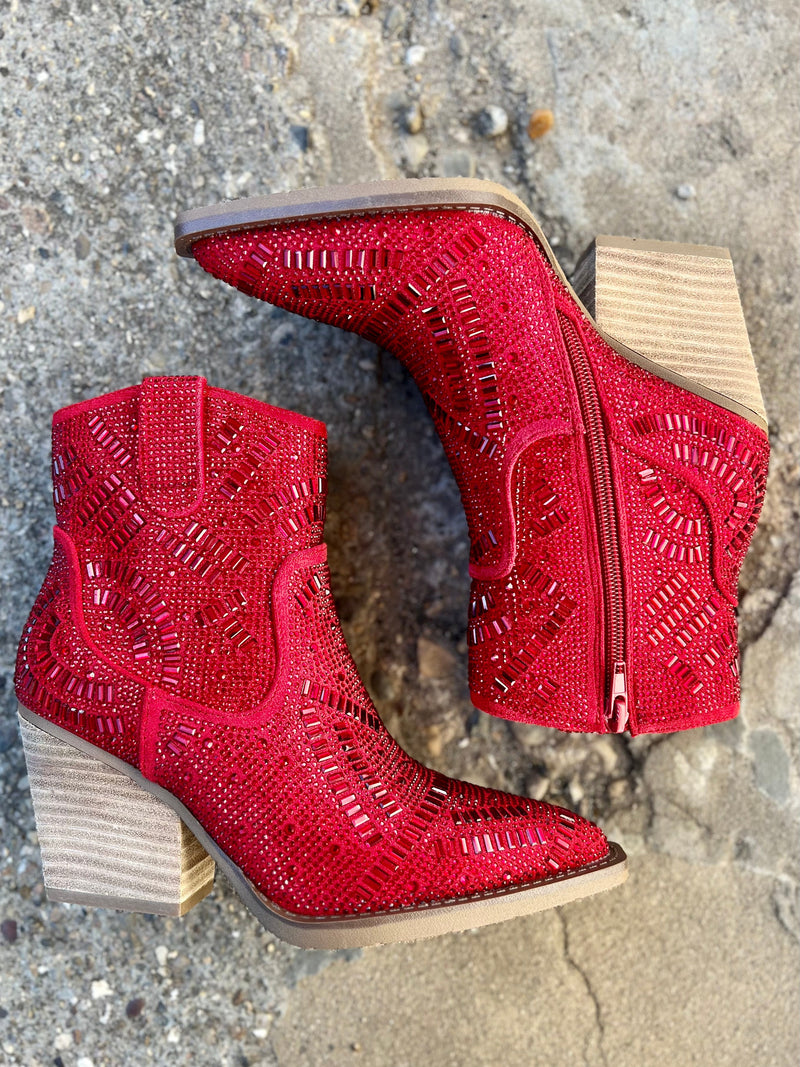 Red Maze of Life Boots | gussieduponline