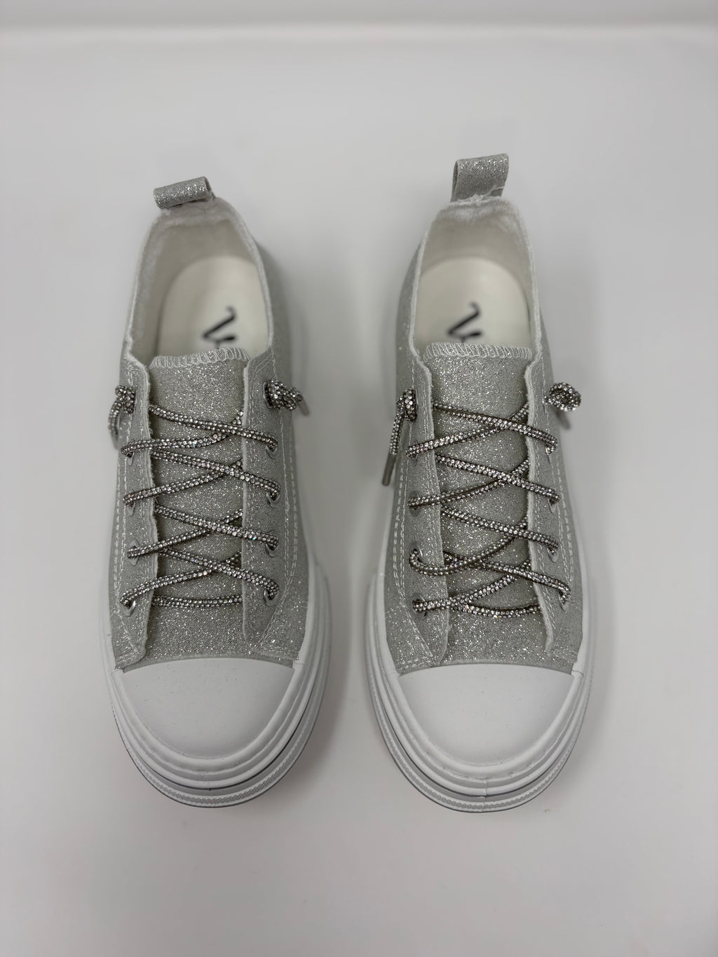 Very G Silver Aman Sparkle Sneakers