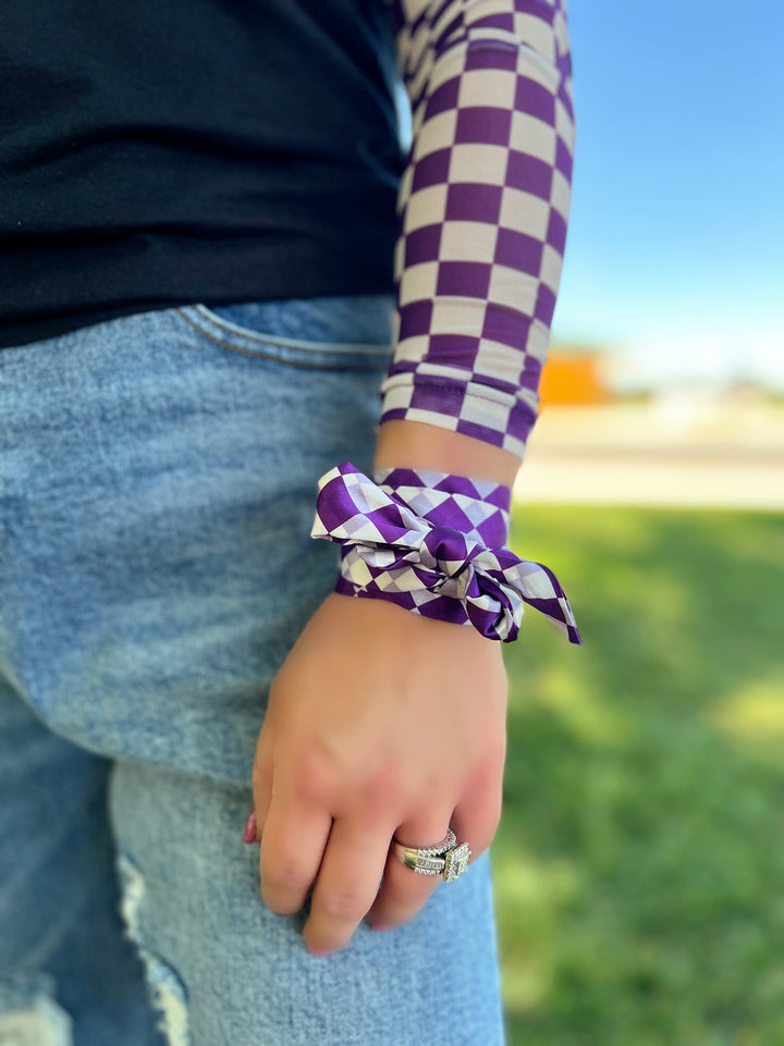 Sterling Kreek Pep Rally Purple Mesh Top | gussieduponline