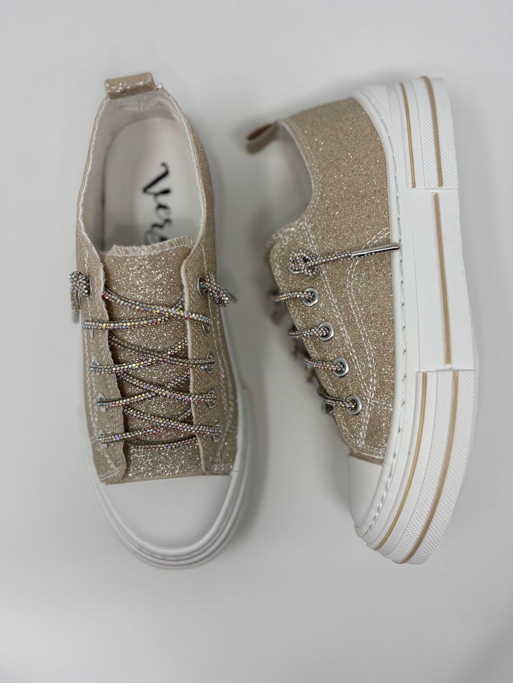 Very G Gold Aman Sparkle Sneakers