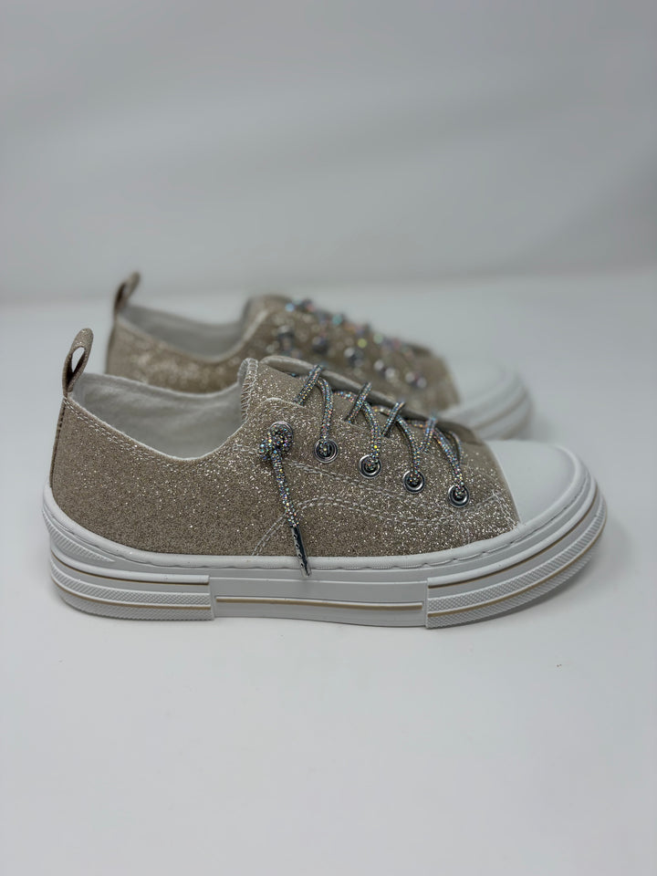 Very G Gold Aman Sparkle Sneakers
