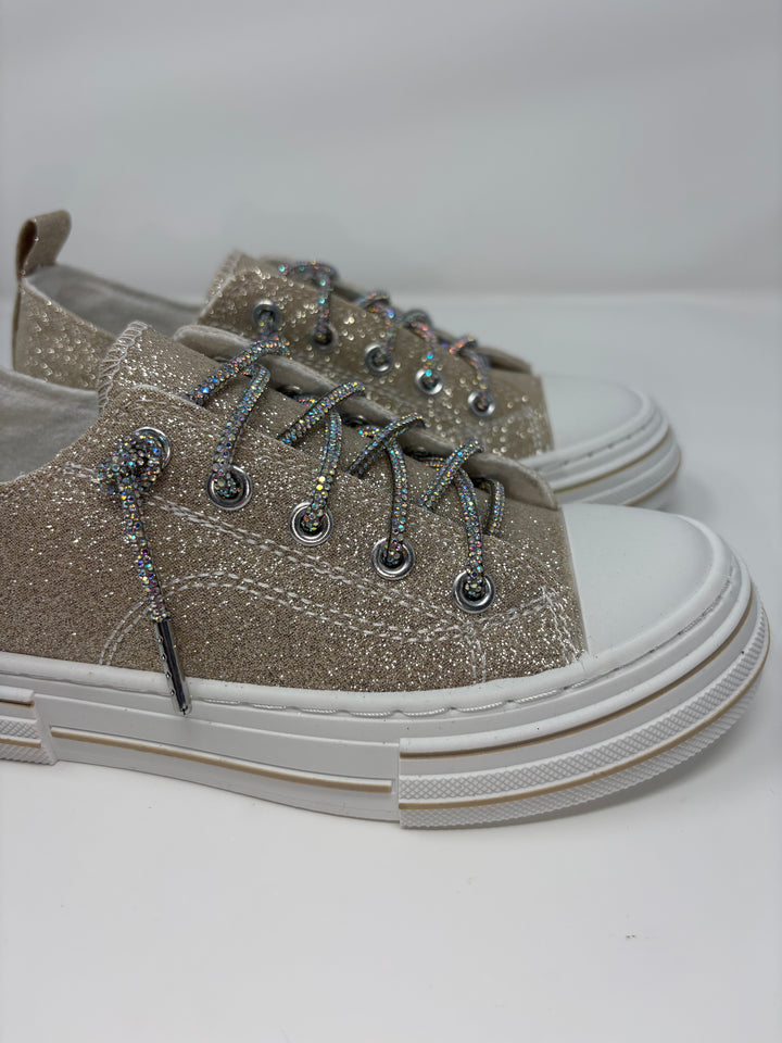 Very G Gold Aman Sparkle Sneakers