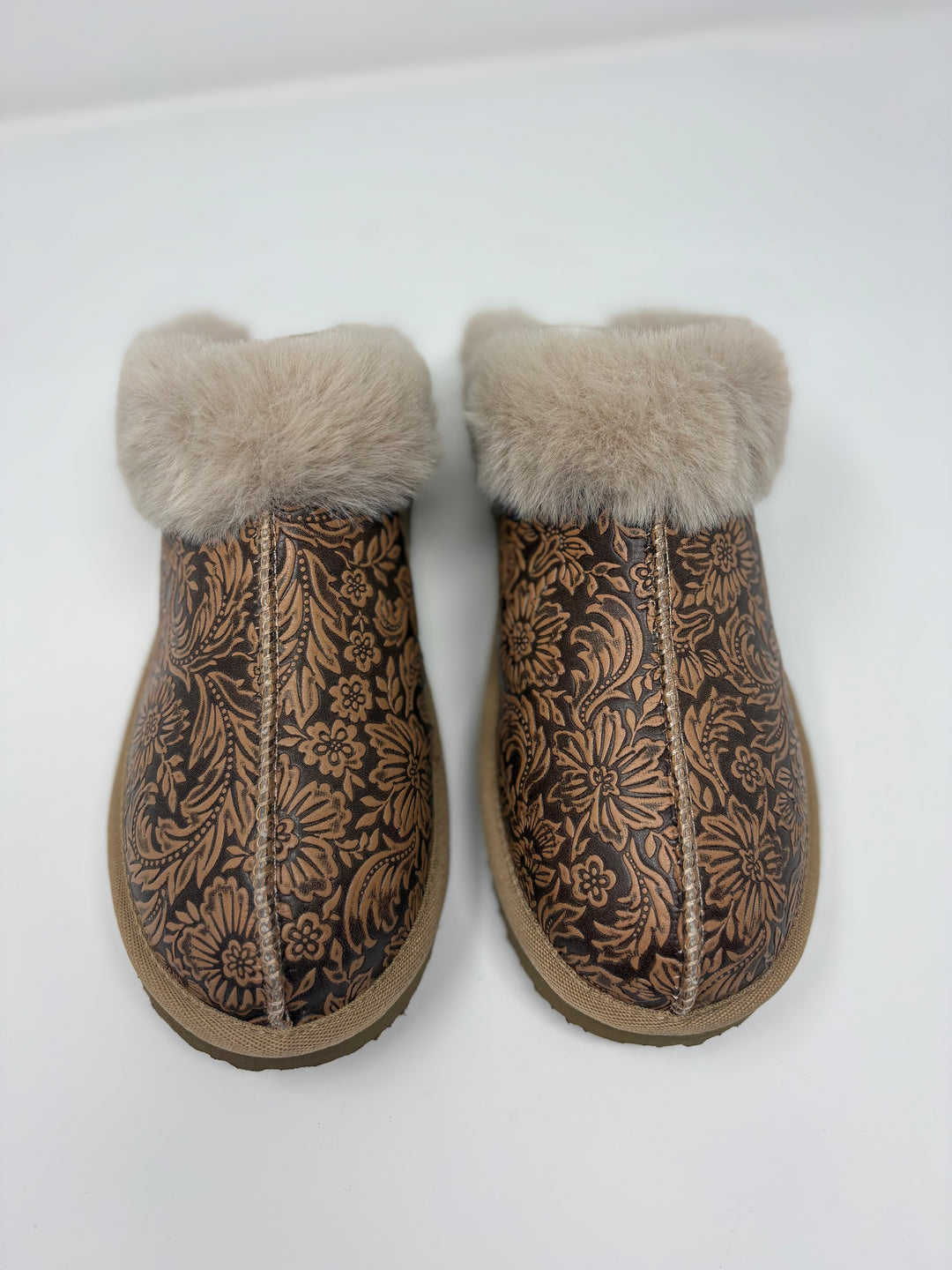 Very G Lolly Nude Tooled Slippers