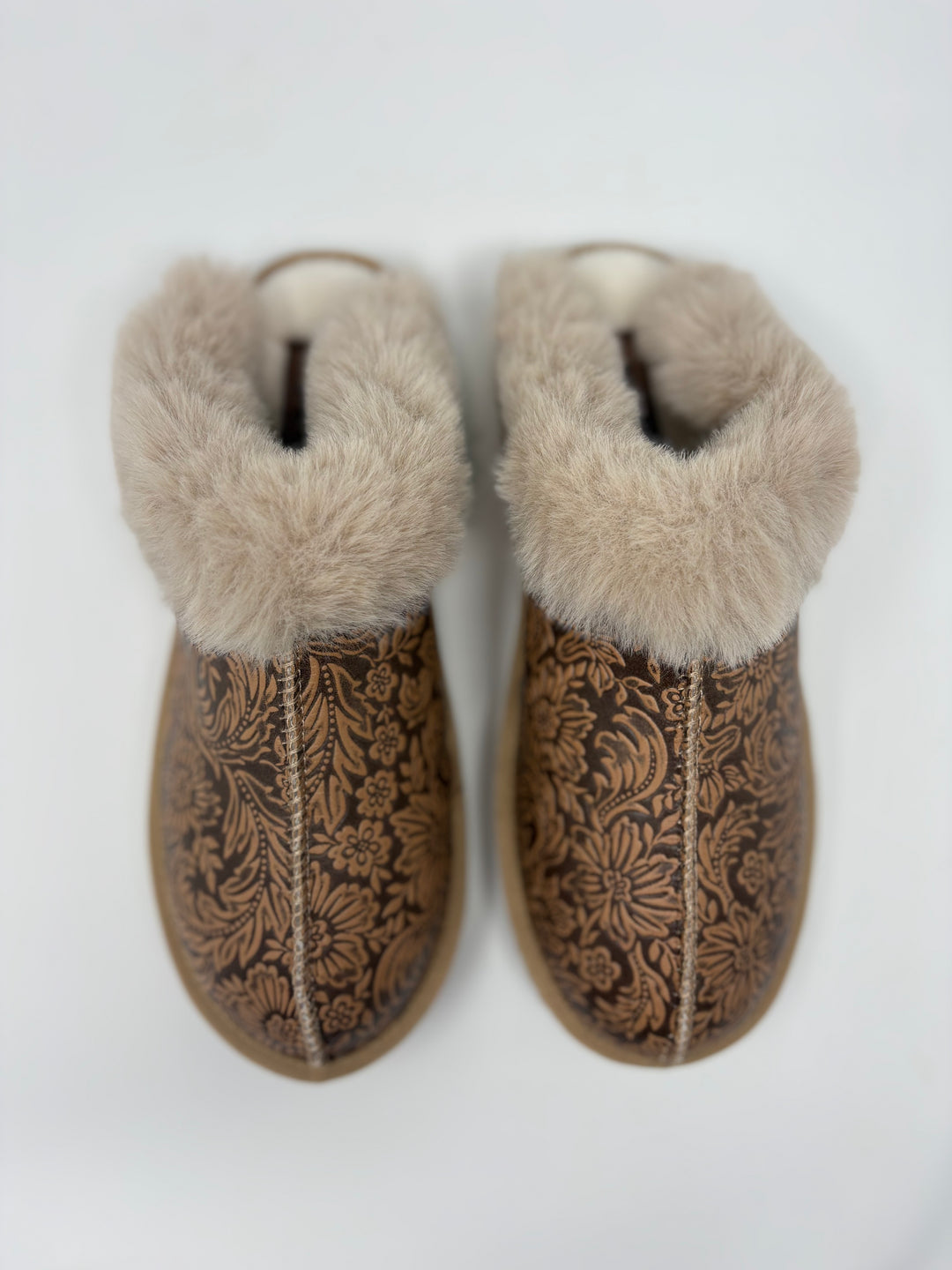 Very G Lolly Nude Tooled Slippers