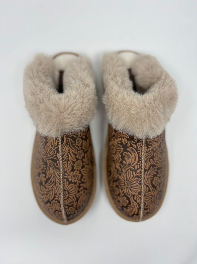 Very G Lolly Nude Tooled Slippers