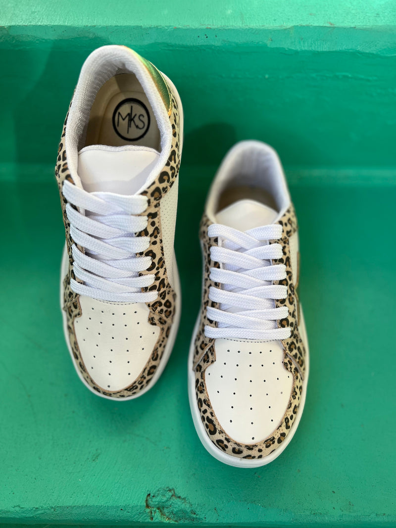 Golden Star of Leopard Sneakers