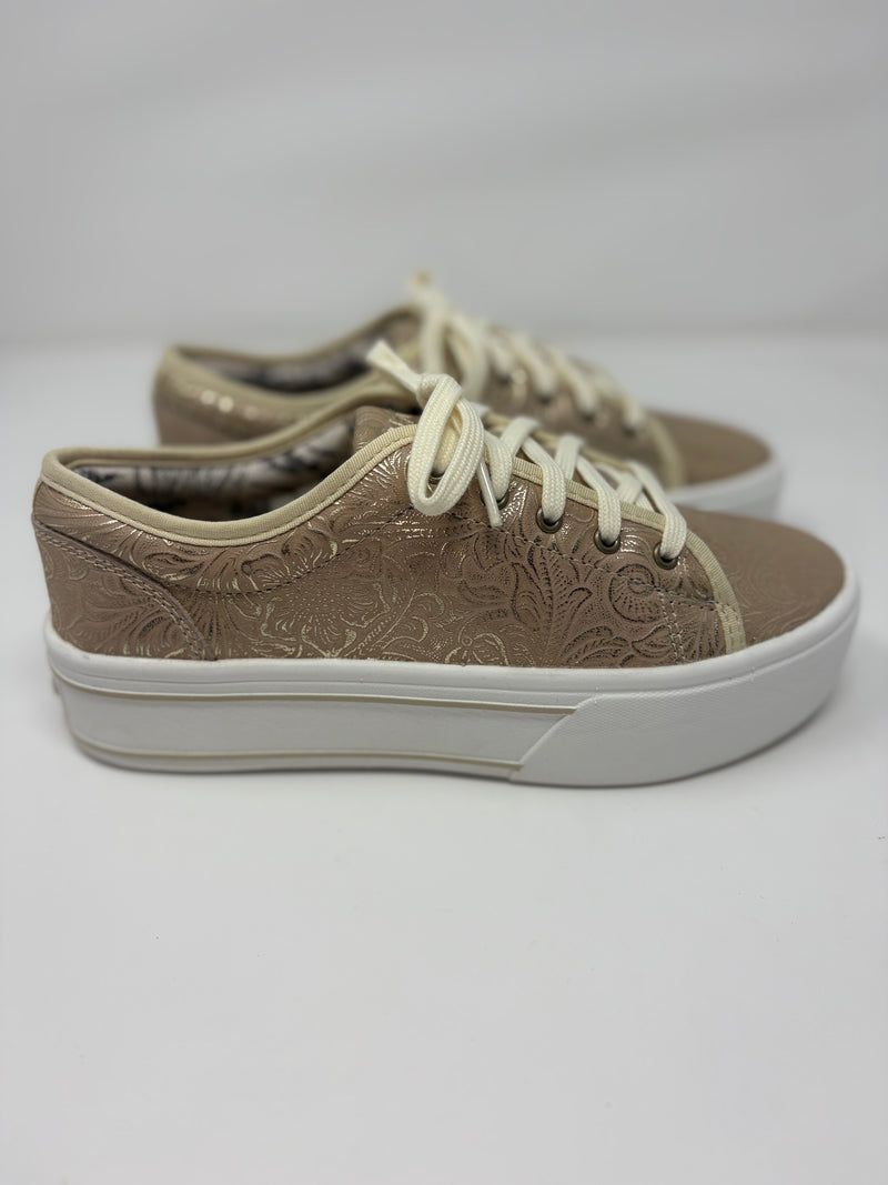 Women's Ariat Skylar Pearl Floral Embossed Shoes