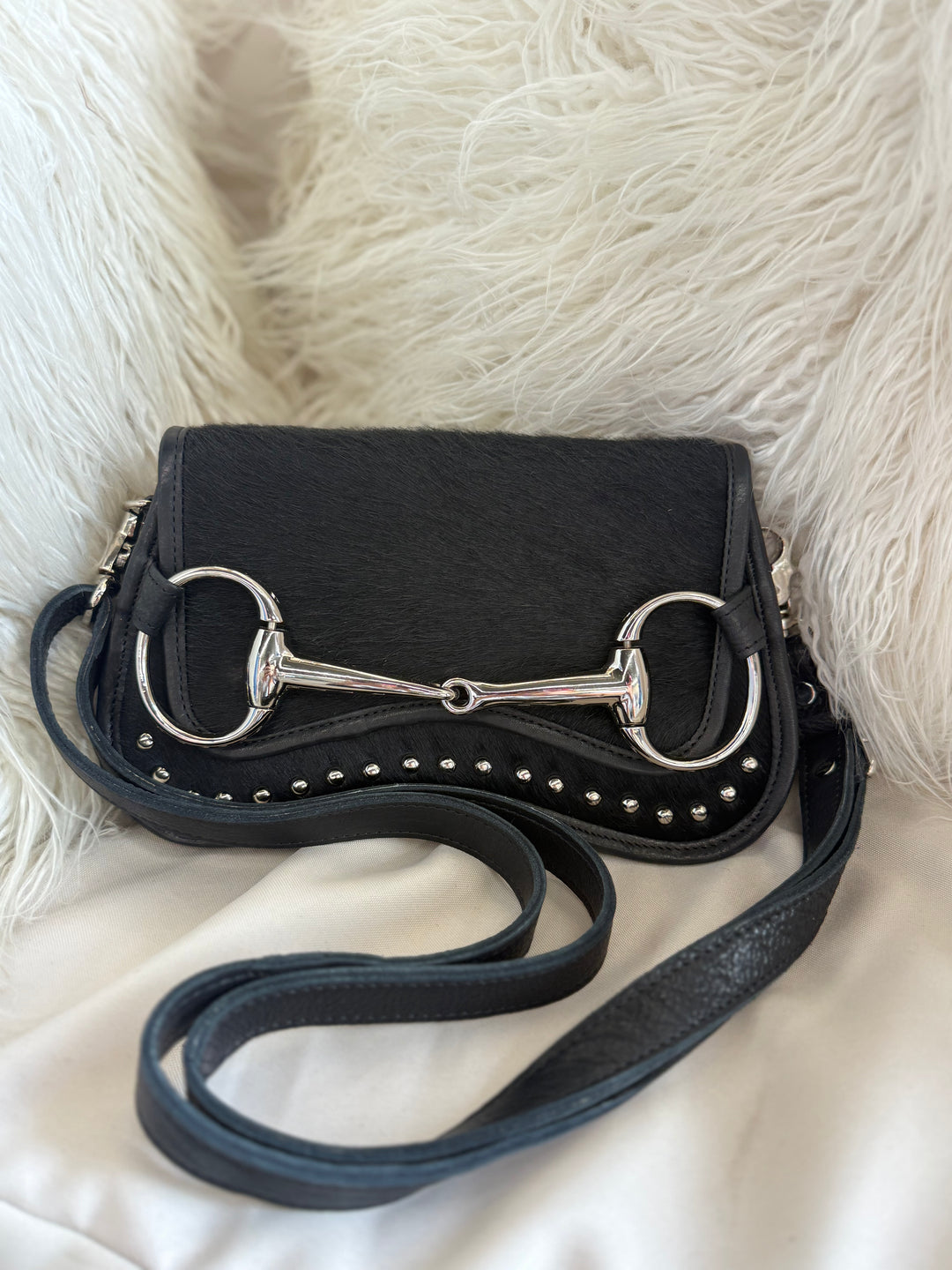 American Darling Black Horse Bit Bag