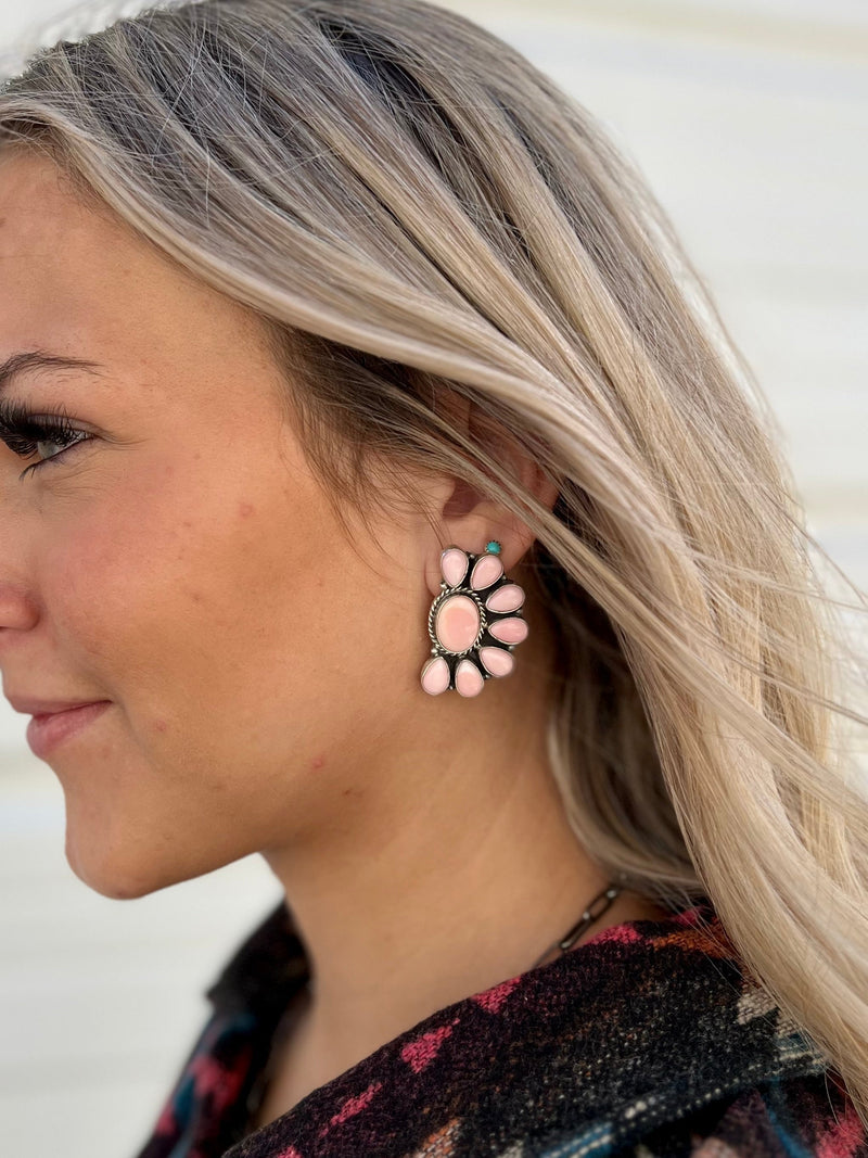 Opal Betta's Navajo Handcrafted Sterling Earring