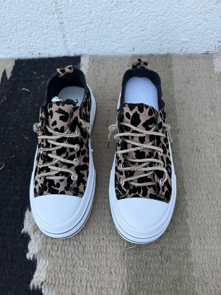 Very G Aman Taupe Leopard Sneakers