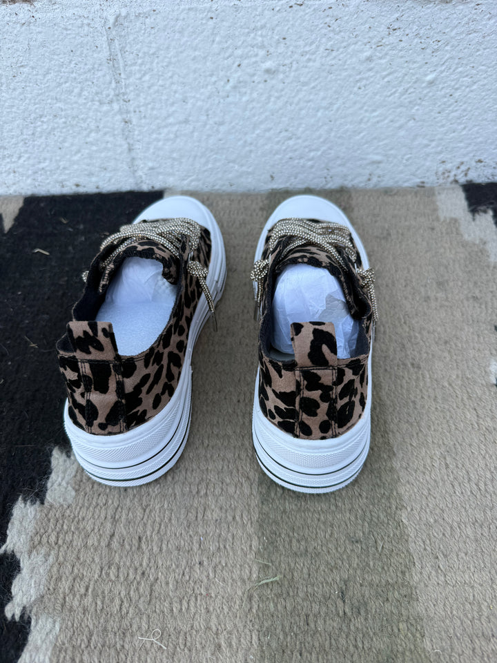 Very G Aman Taupe Leopard Sneakers