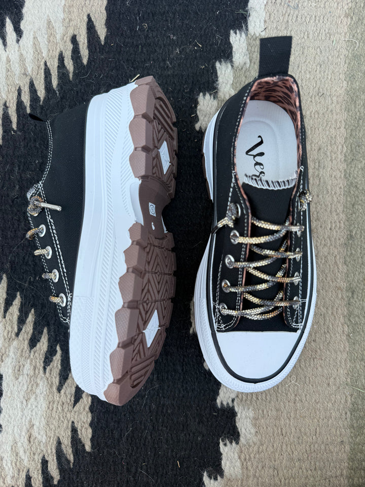 Very G Piper Black Vintage Sneakers