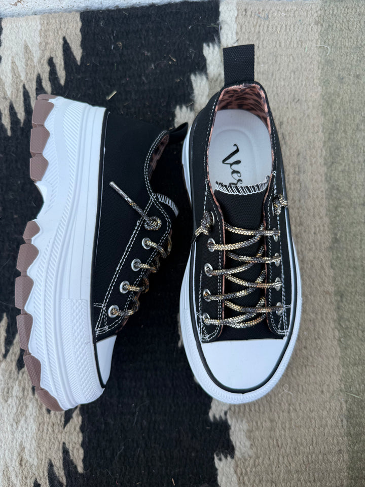 Very G Piper Black Vintage Sneakers