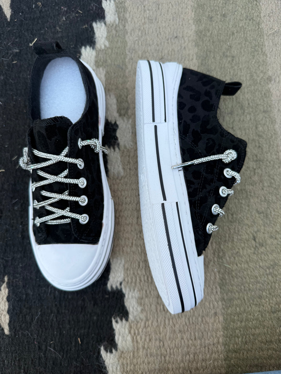 Very G Aman Black Leopard Sneakers