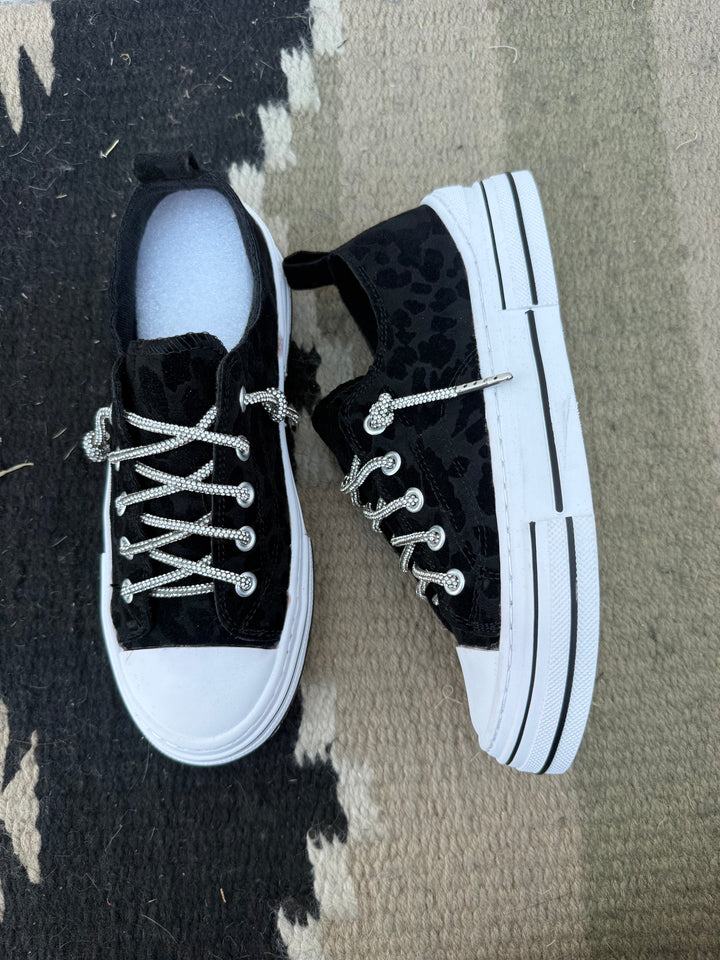 Very G Aman Black Leopard Sneakers