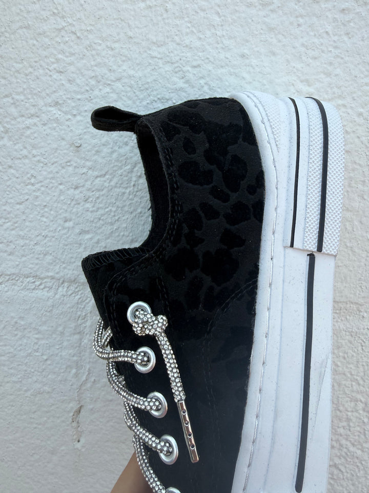 Very G Aman Black Leopard Sneakers