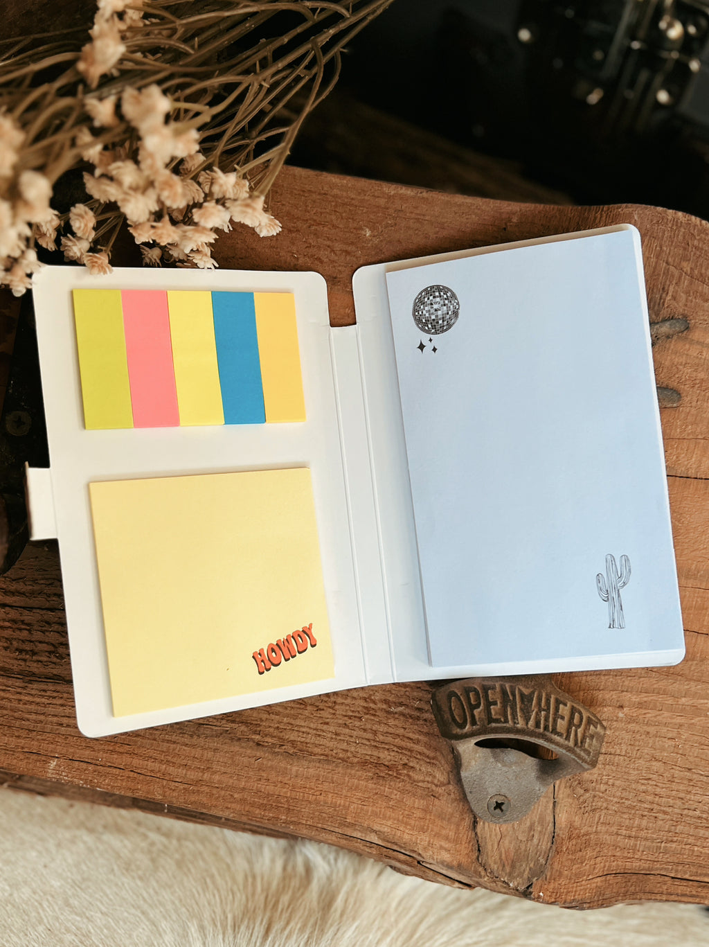 Western Style Sticky Note Pad And Pen Set - 4 Designs | gussieduponline