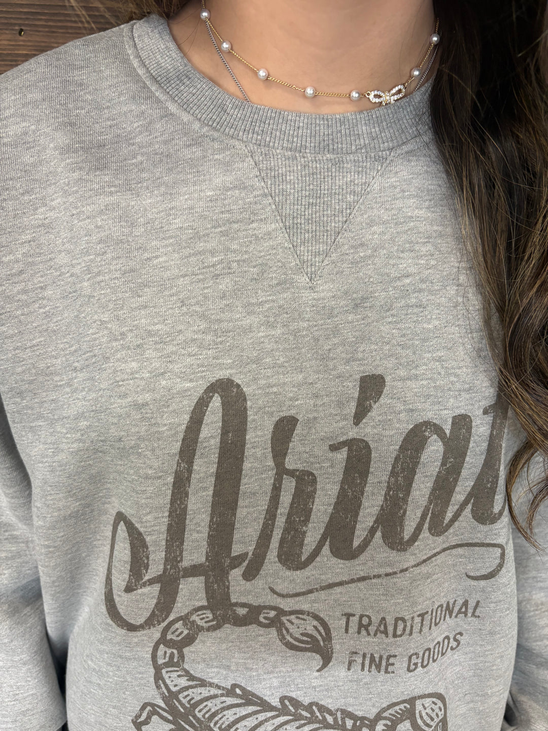 Ariat Women's Heather Grey Scorpion Sweatshirt