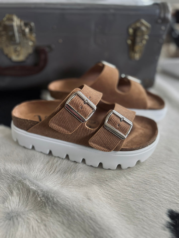 Jazmin Tan Platform Sandals