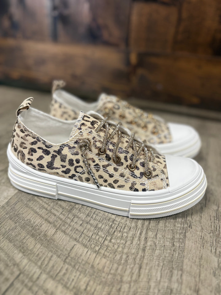Aman Natural Leopard Sneakers