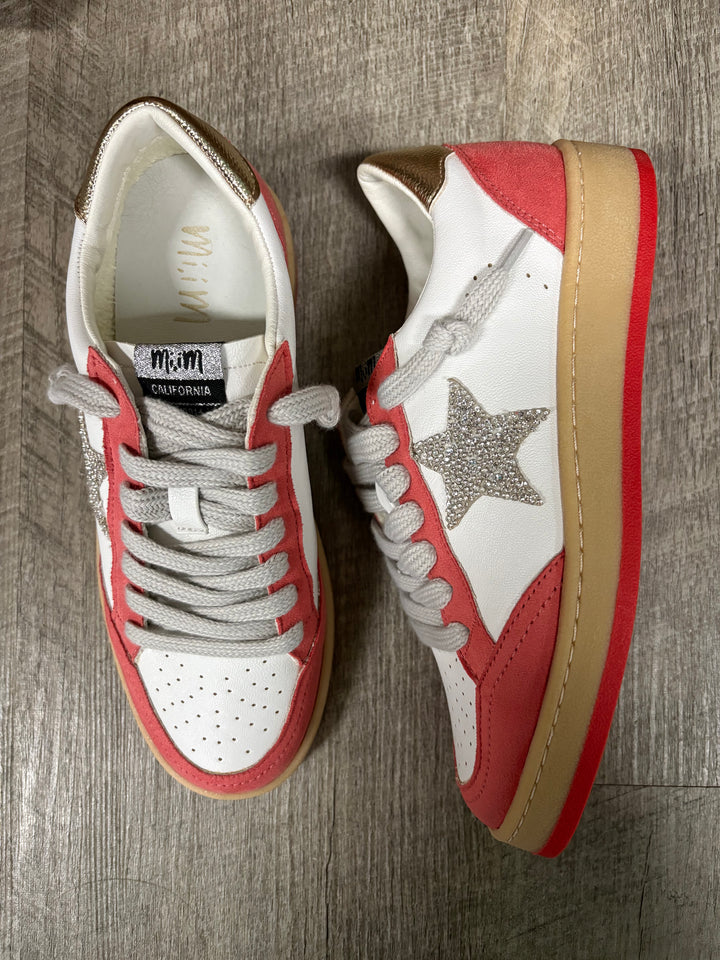 Avery Brick Red Star Sneakers