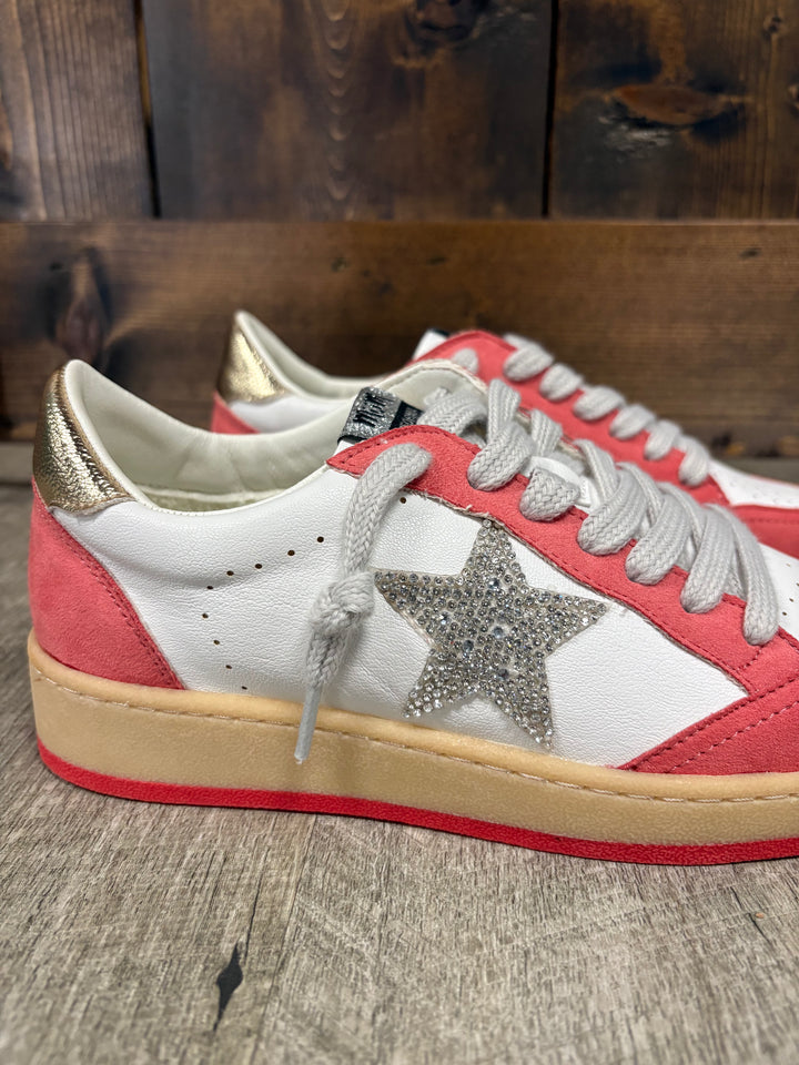Avery Brick Red Star Sneakers