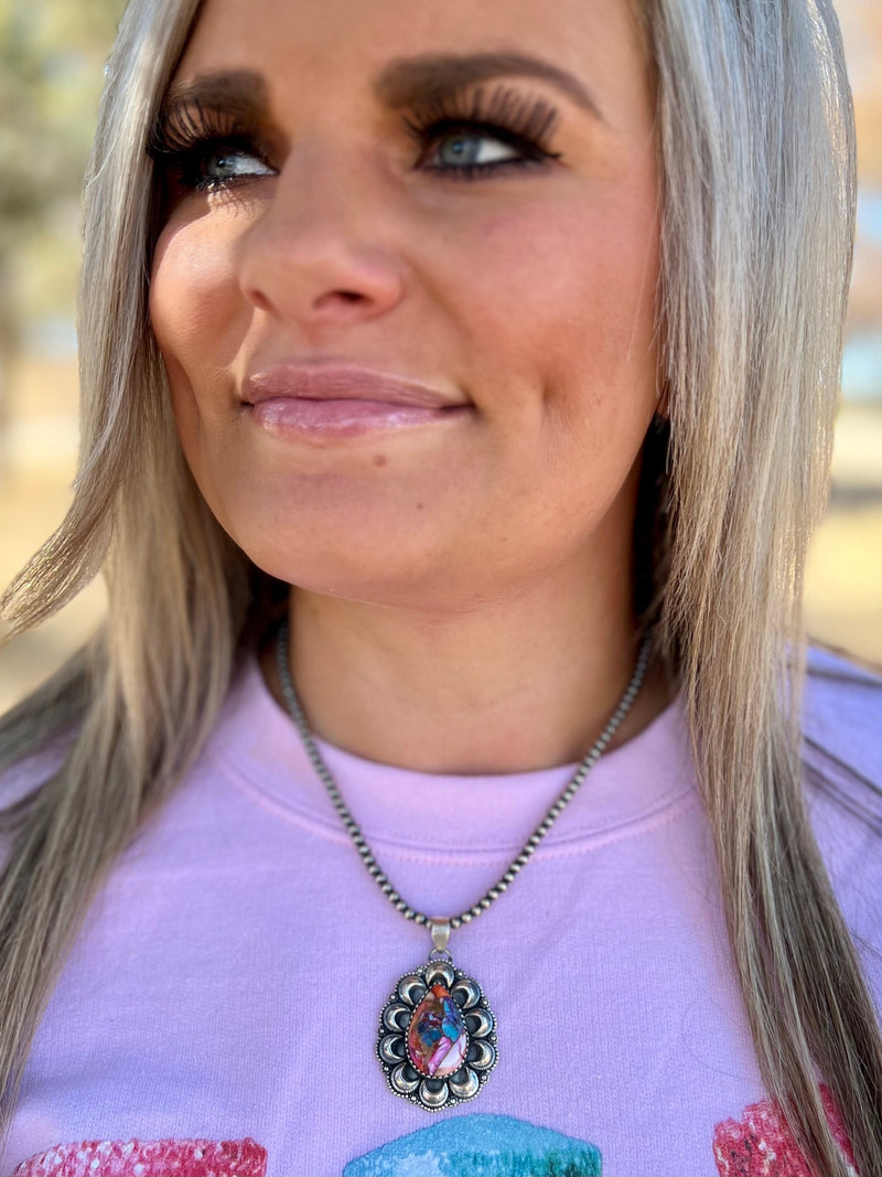 Doba Navajo Handcrafted Sterling Necklace