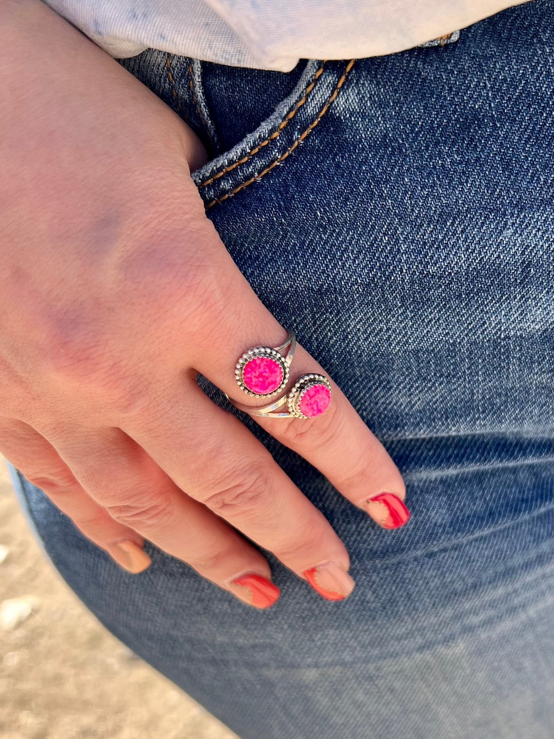 Makawee Adjustable Sterling Silver Ring | gussieduponline