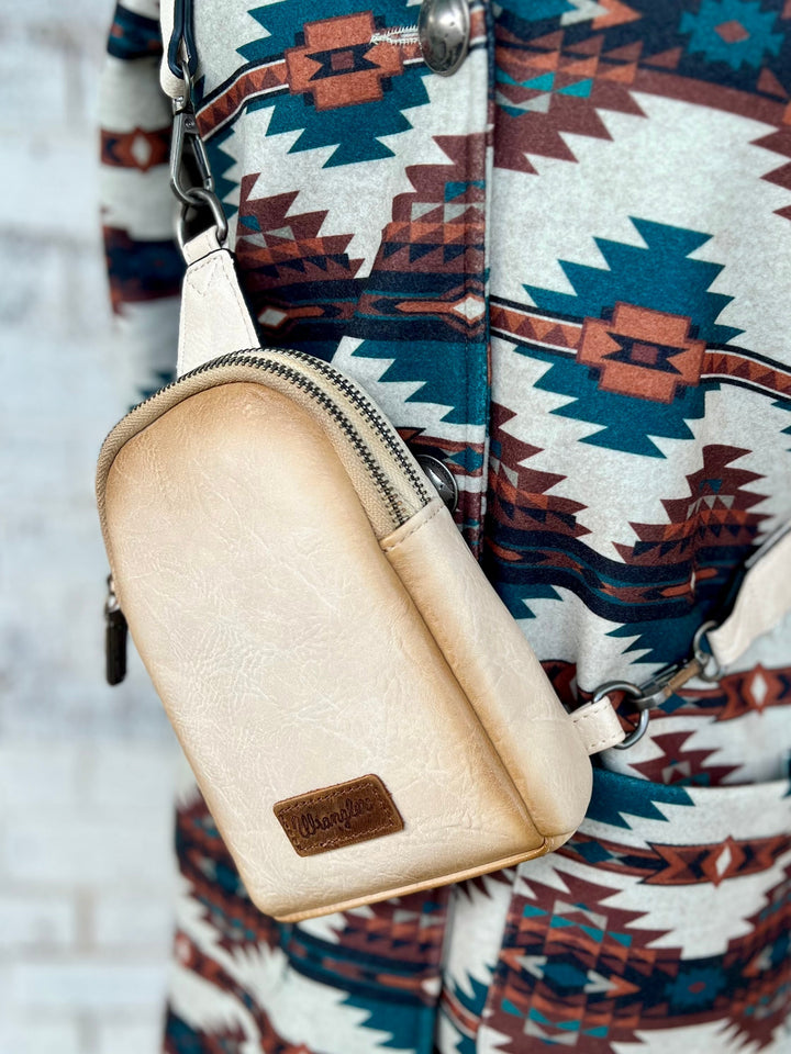 The Original Wrangler Cream Sling Back Crossbody Bag | gussieduponline